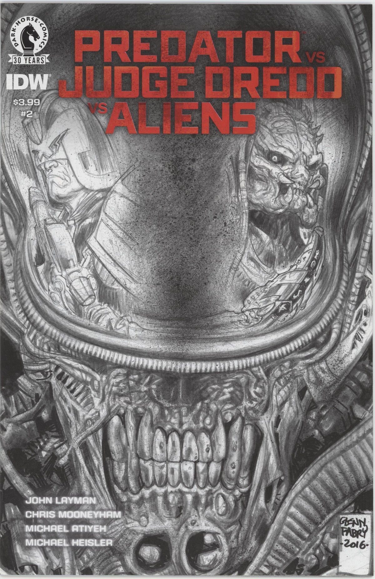 Predator vs. Judge Dredd vs. Aliens (2016 Dark Horse) #1-4
