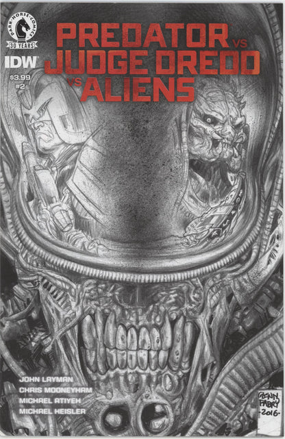 Predator vs. Judge Dredd vs. Aliens (2016 Dark Horse) #1-4