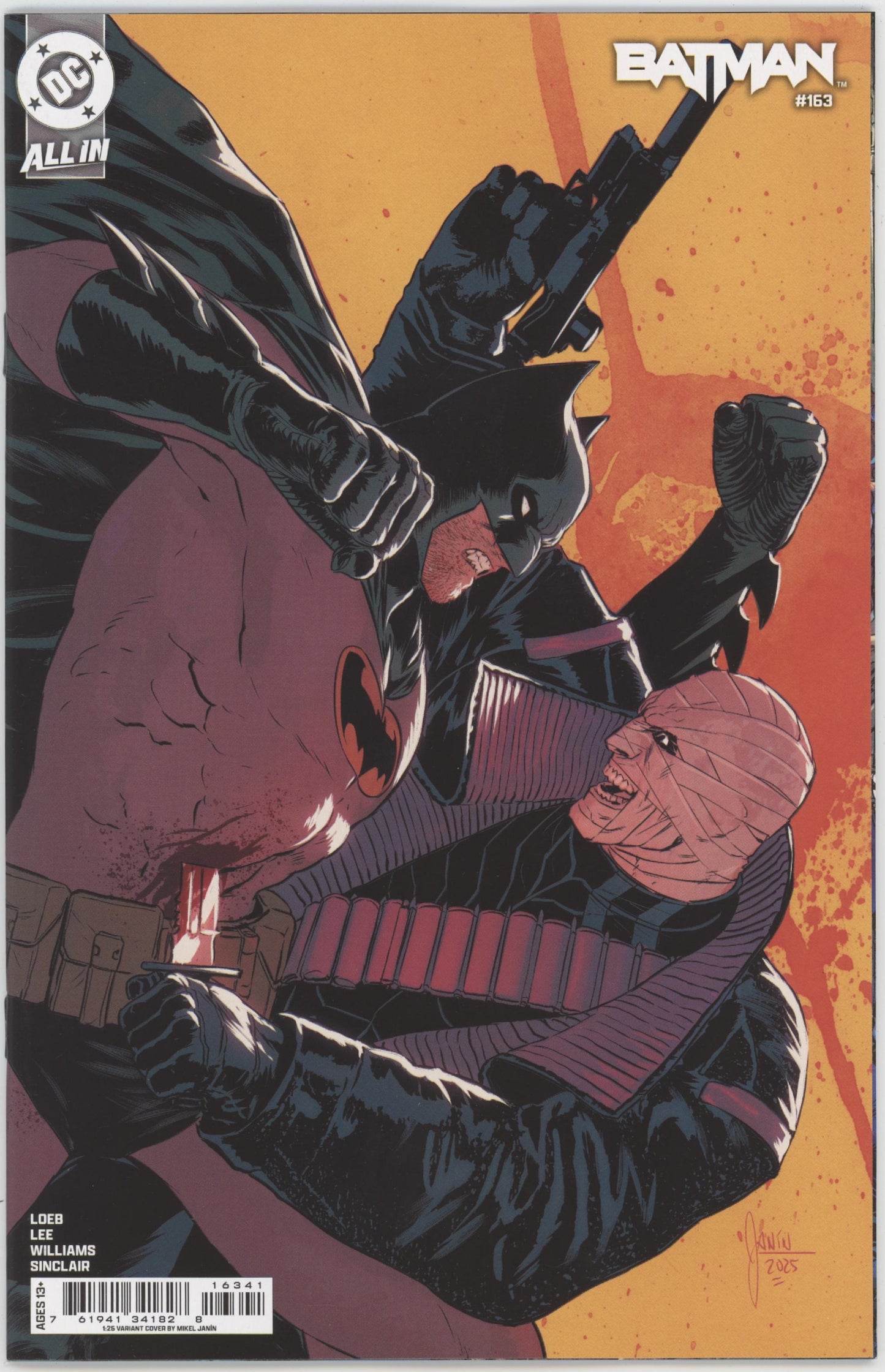 Batman #163 Cover N 1 in 25 Mikel Janin Card Stock Variant