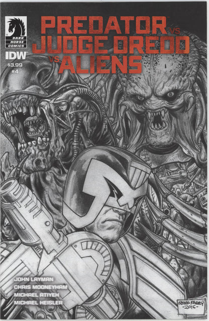 Predator vs. Judge Dredd vs. Aliens (2016 Dark Horse) #1-4