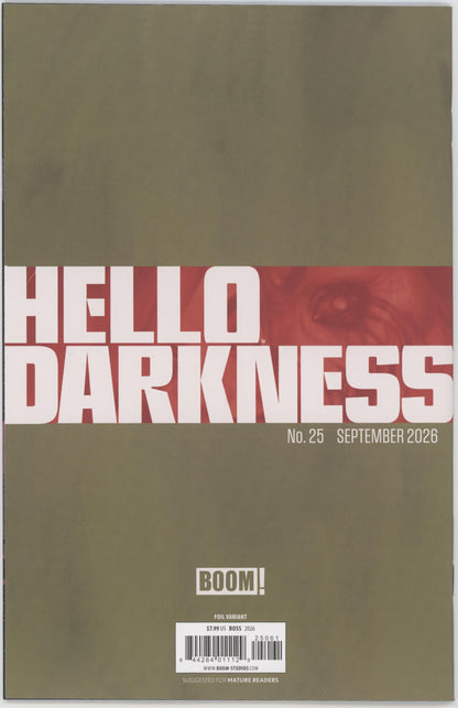 Hello Darkness #25 F 1:15 Variant Edition Blood Foil Variant (Dressed, Foil, Boss)