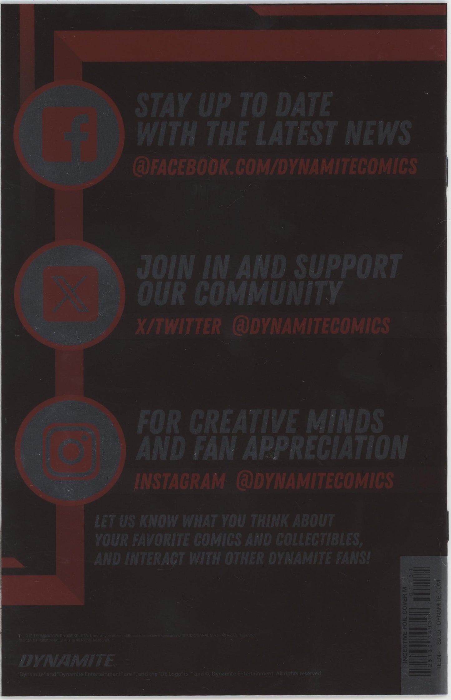 Terminator Issue #1M 1:15 Retailer Incentive Variant