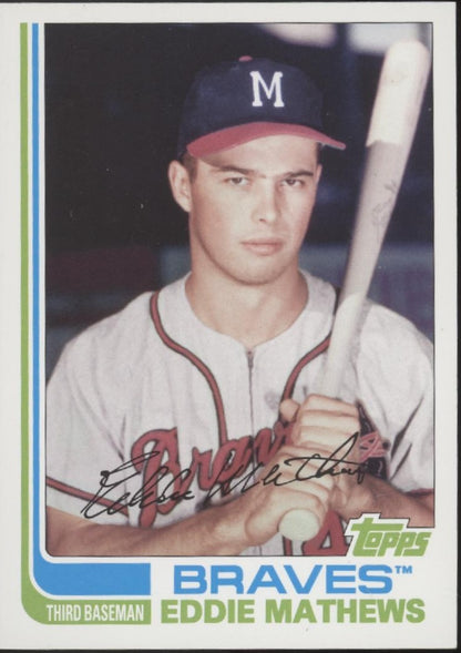Eddie Mathews Baseball Lot of 10
