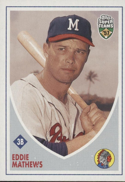 Eddie Mathews Baseball Lot of 10