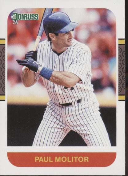 Paul Molitor Baseball Lot of 10