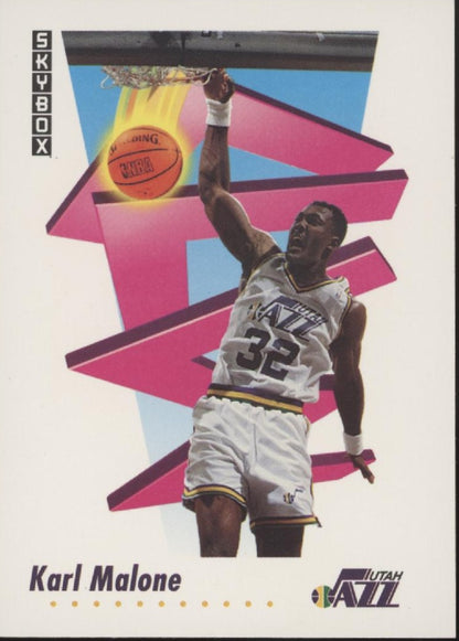 Karl Malone Basketball Lot of 10