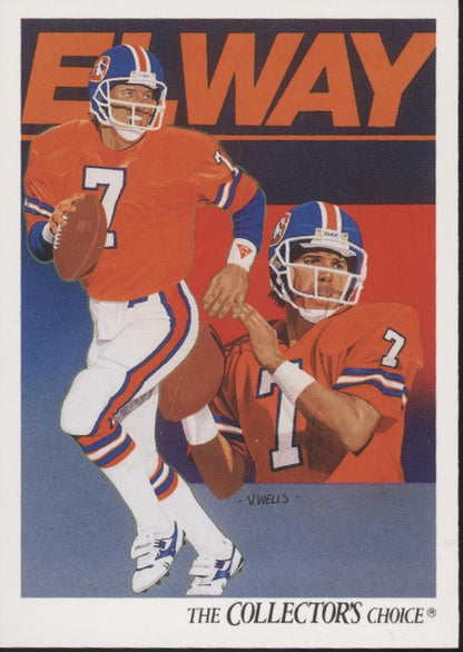 John Elway Football Lot of 10