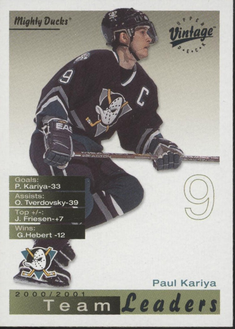 Paul Kariya Hockey Lot of 10