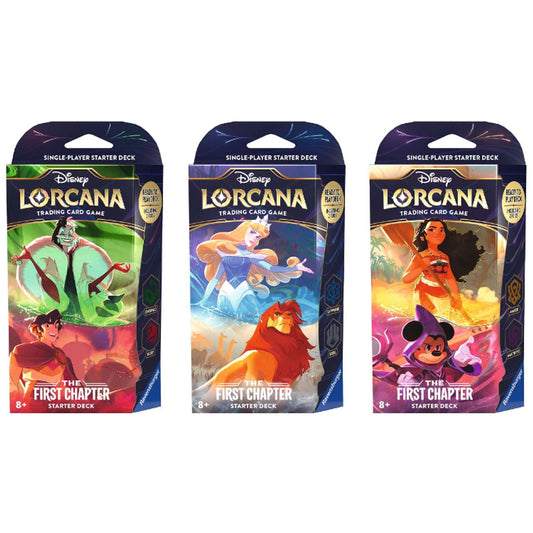 Disney Lorcana: The First Chapter Starter Decks [Set of 3]