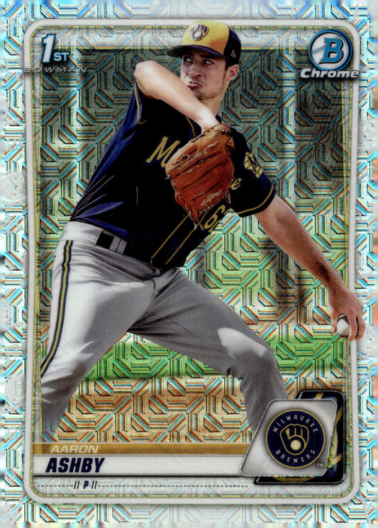 Aaron Ashby 2020 Bowman Chrome Mojo Refractor #BCP - 57 - Collector Store LLC