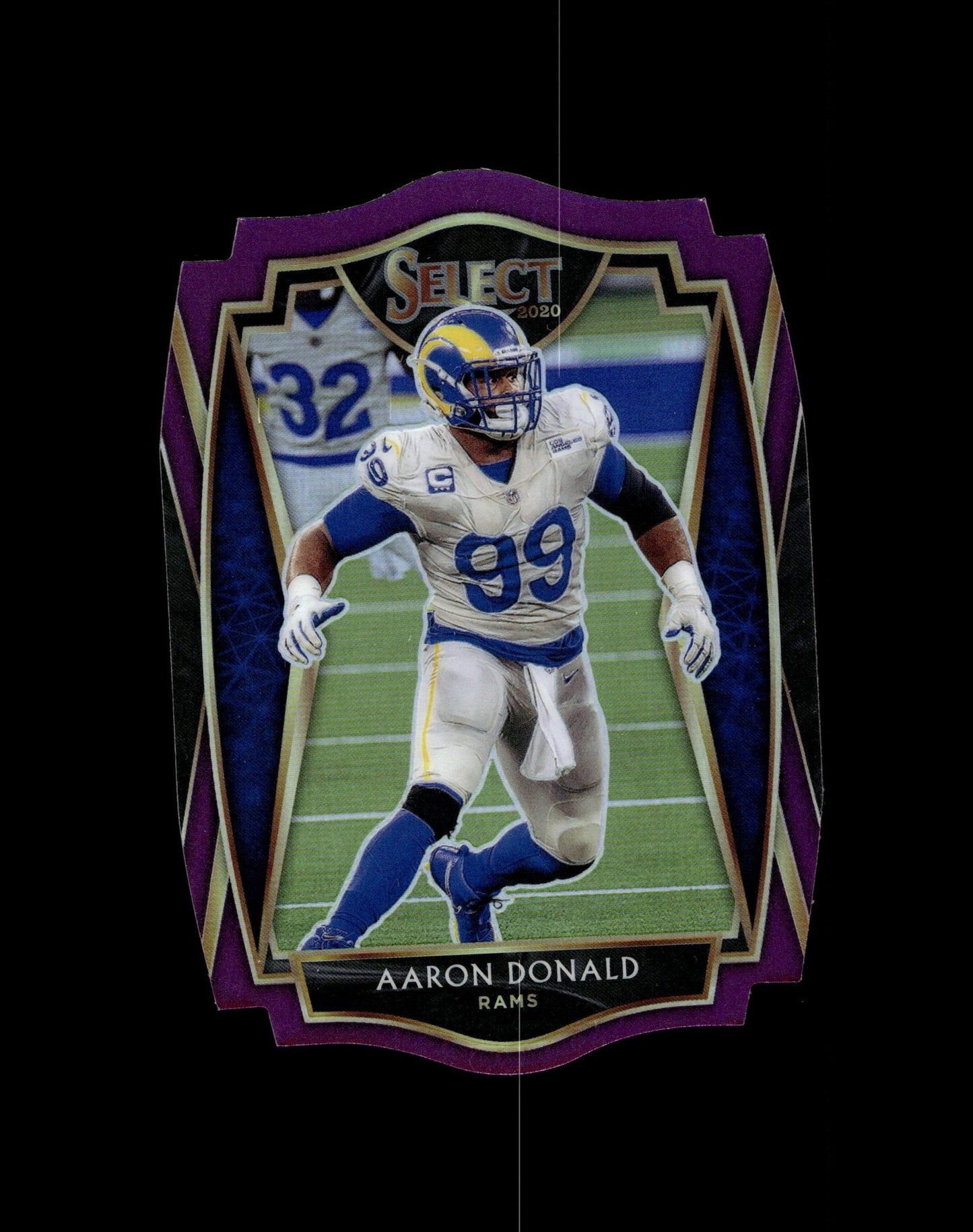 Aaron Donald 2020 Panini Select Die - Cut Purple Prizm #133 - Collector Store LLC