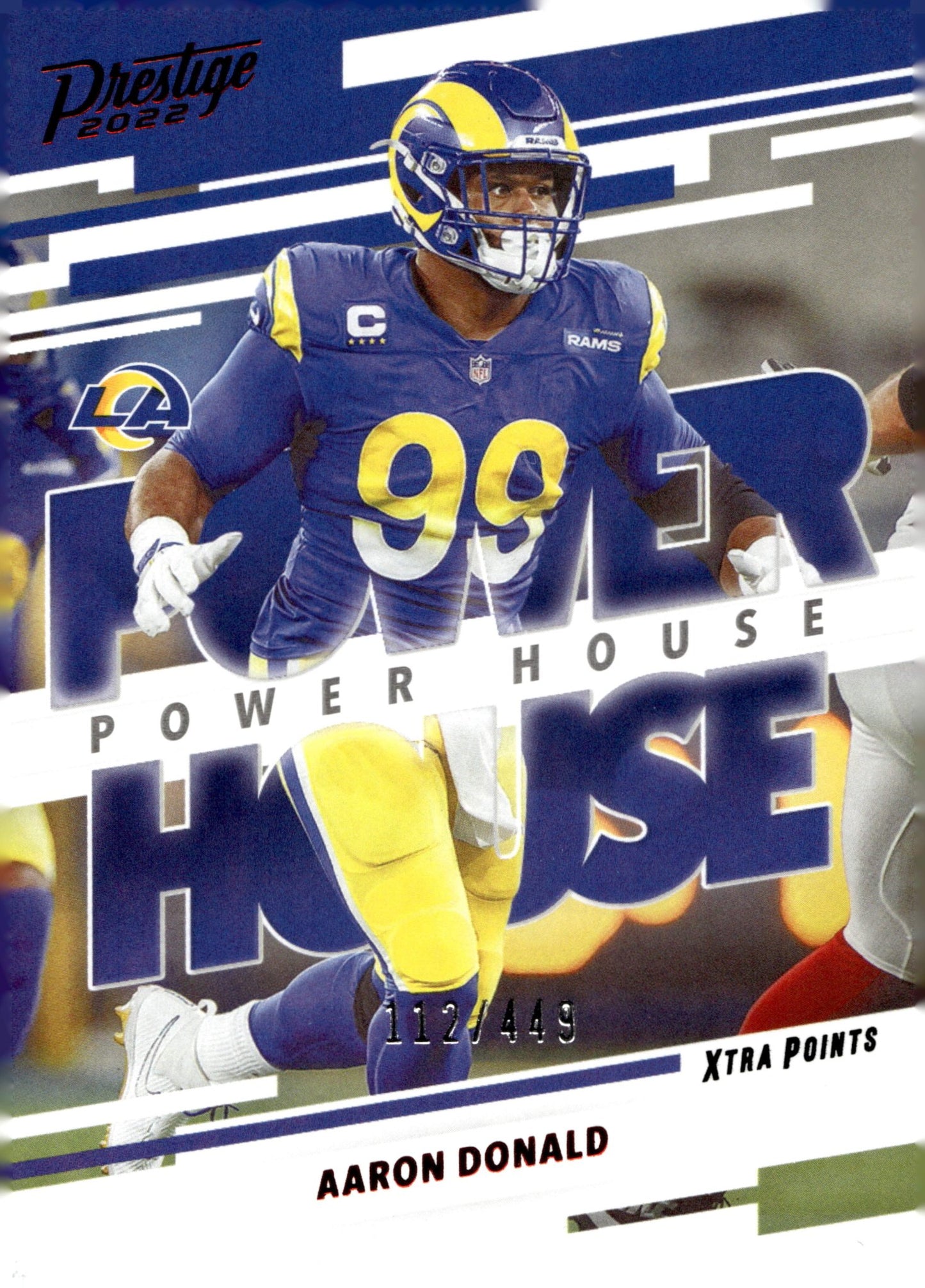 Aaron Donald 2022 Panini Prestige Power House Xtra Points Red 112/449 #PH - 19 - Collector Store LLC