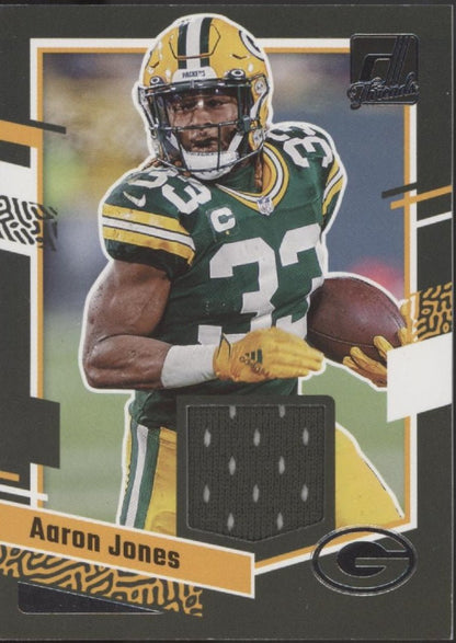 Aaron Jones 2023 Panini Donruss Threads Swatch #DTH - AJ - Collector Store LLC