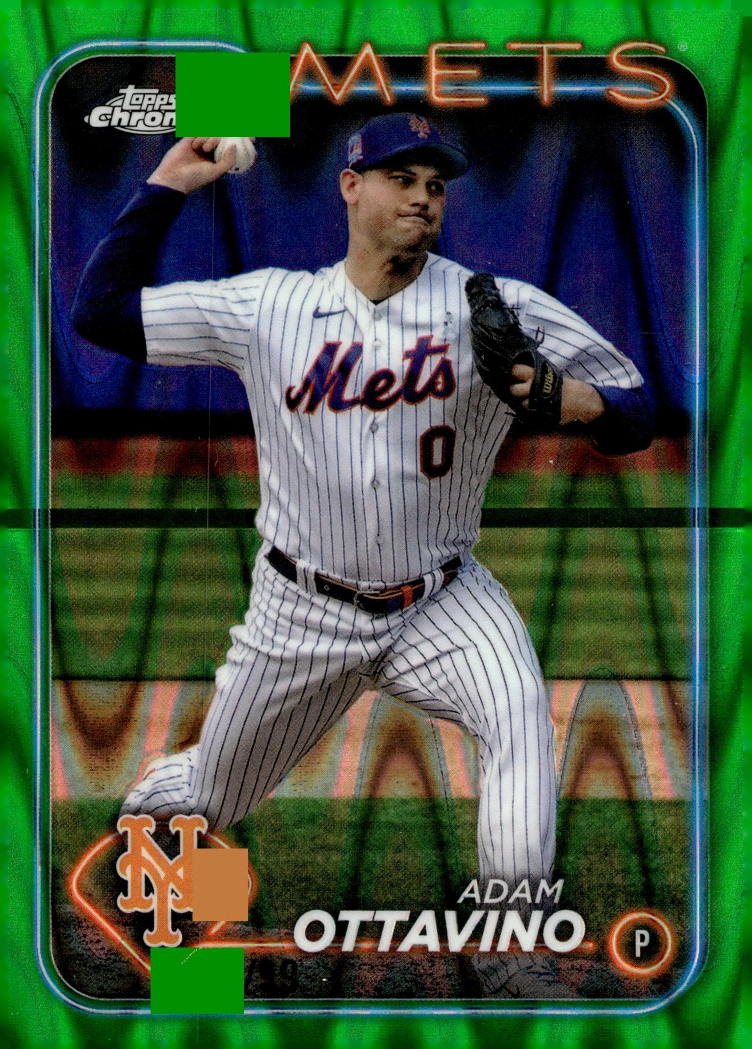 Adam Ottavino 2024 Topps Chrome Green Ray Wave Refractor 56/99 #USC138 - Collector Store LLC