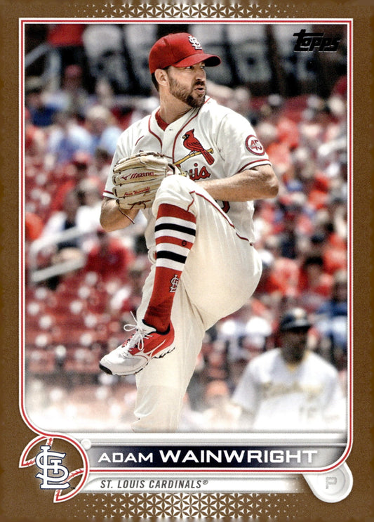 Adam Wainwright 2022 Topps Series 1 Gold Border 1825/2022 #34 - Collector Store LLC