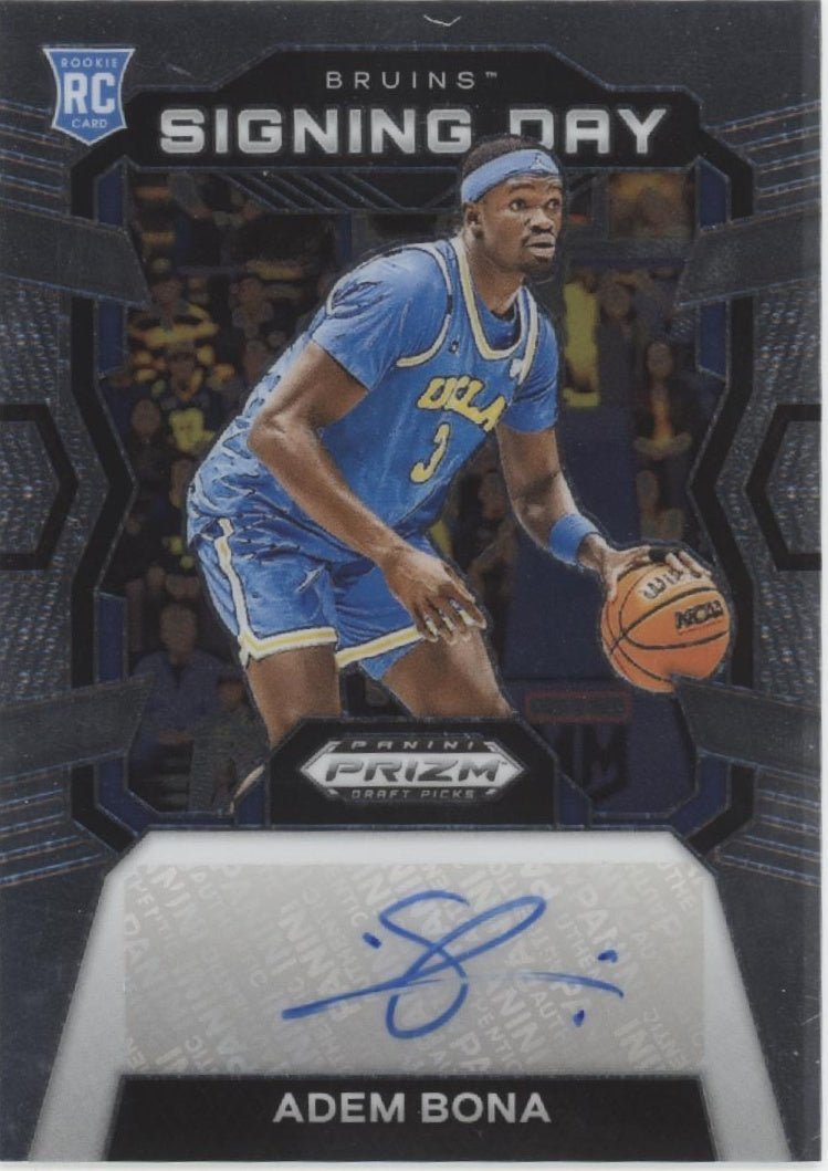 Adem Bona 2024 Panini Prizm Draft Picks Signing Day RC Auto SD - BNA - Collector Store LLC