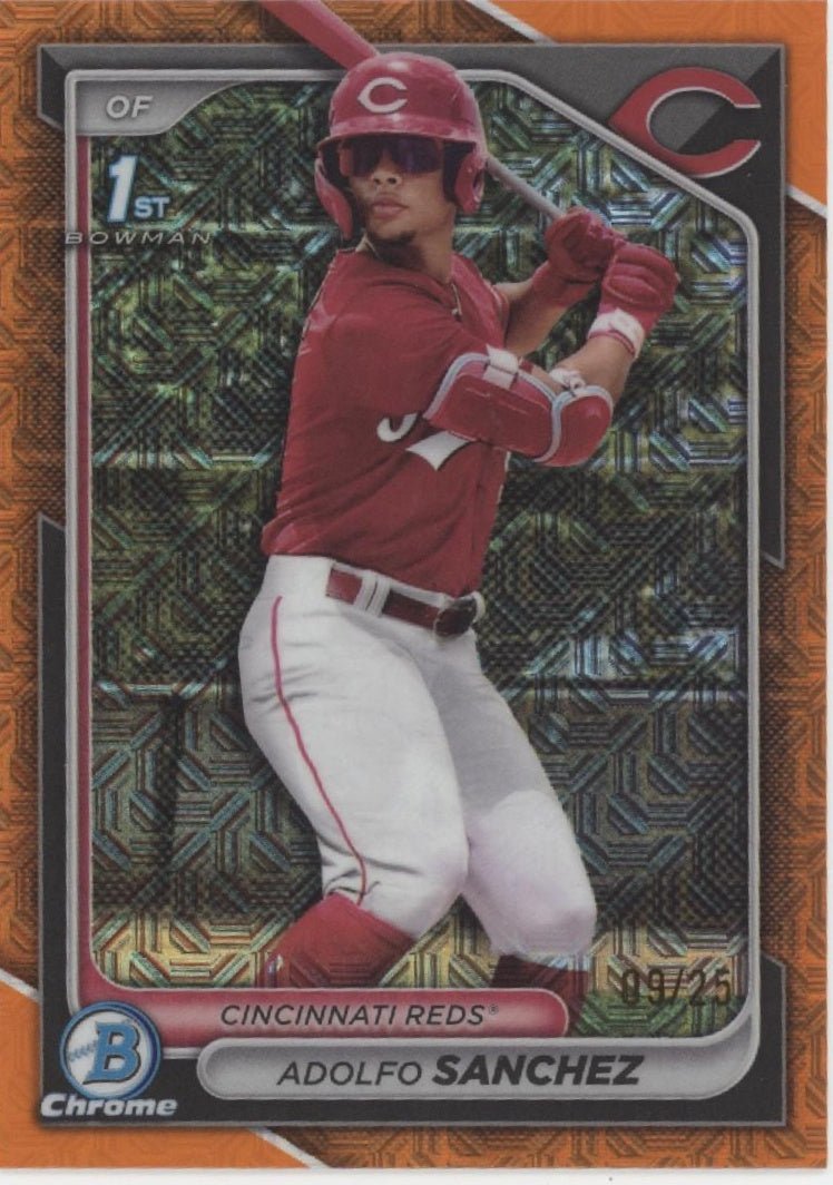 Adolfo Sanchez 2024 Bowman Chrome Orange Mojo Refractor 09/25 #BCP - 252 - Collector Store LLC