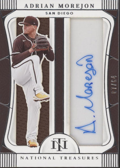 Adrian Morejon 2022 Panini National Treasures Auto 07/64 #JGS - AM - Collector Store LLC