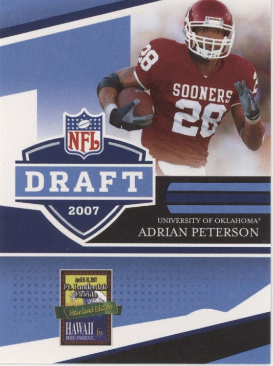 Adrian Peterson 2007 Donruss Draft RC #6 - Collector Store LLC