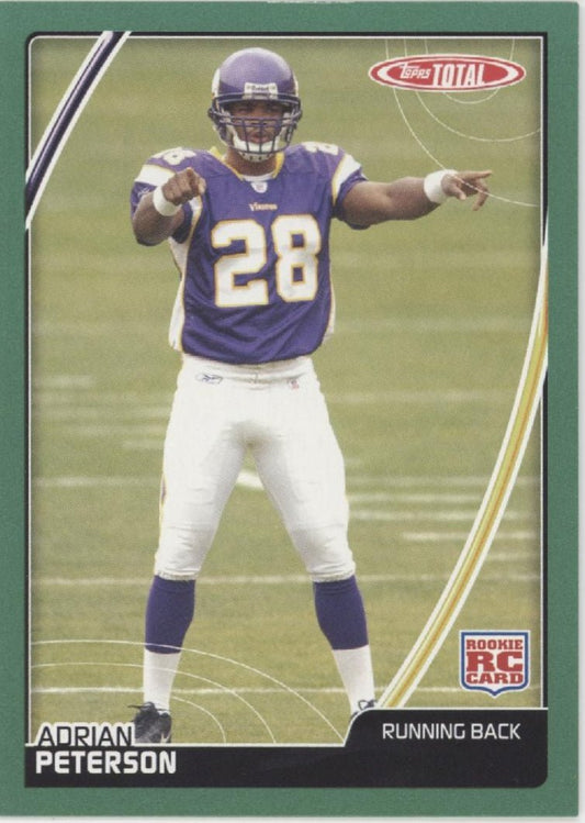 Adrian Peterson 2007 Topps Total RC #456 #2 - Collector Store LLC