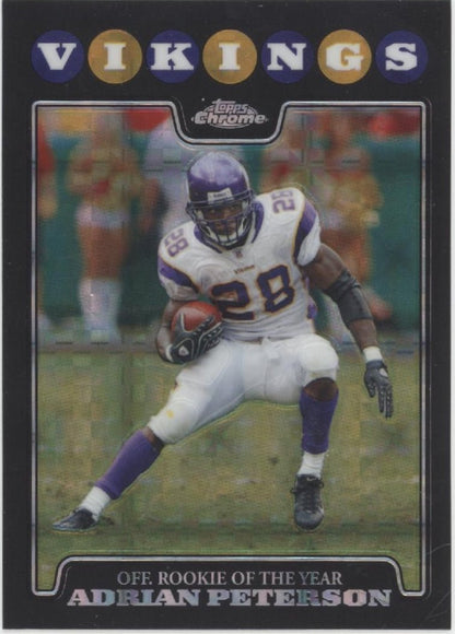 Adrian Peterson 2008 Topps Chrome Refractor #TC164 - Collector Store LLC