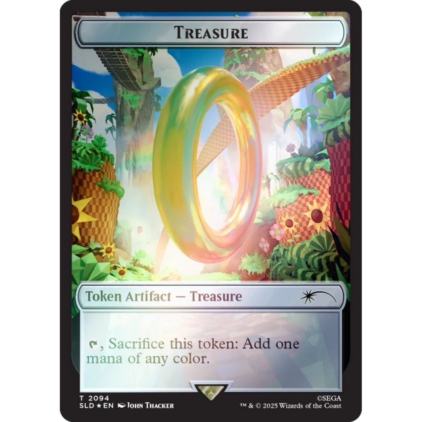 Magic the Gathering: Secret Lair X Sonic Chasing Adventure [Rainbow Foil]