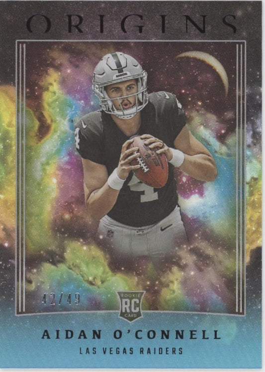 Aidan O'Connell 2023 Panini Origins Black RC 42/49 #138 - Collector Store LLC