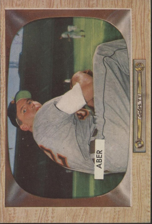 Al Aber 1955 Bowman #24 Detroit Tigers EX - Collector Store LLC