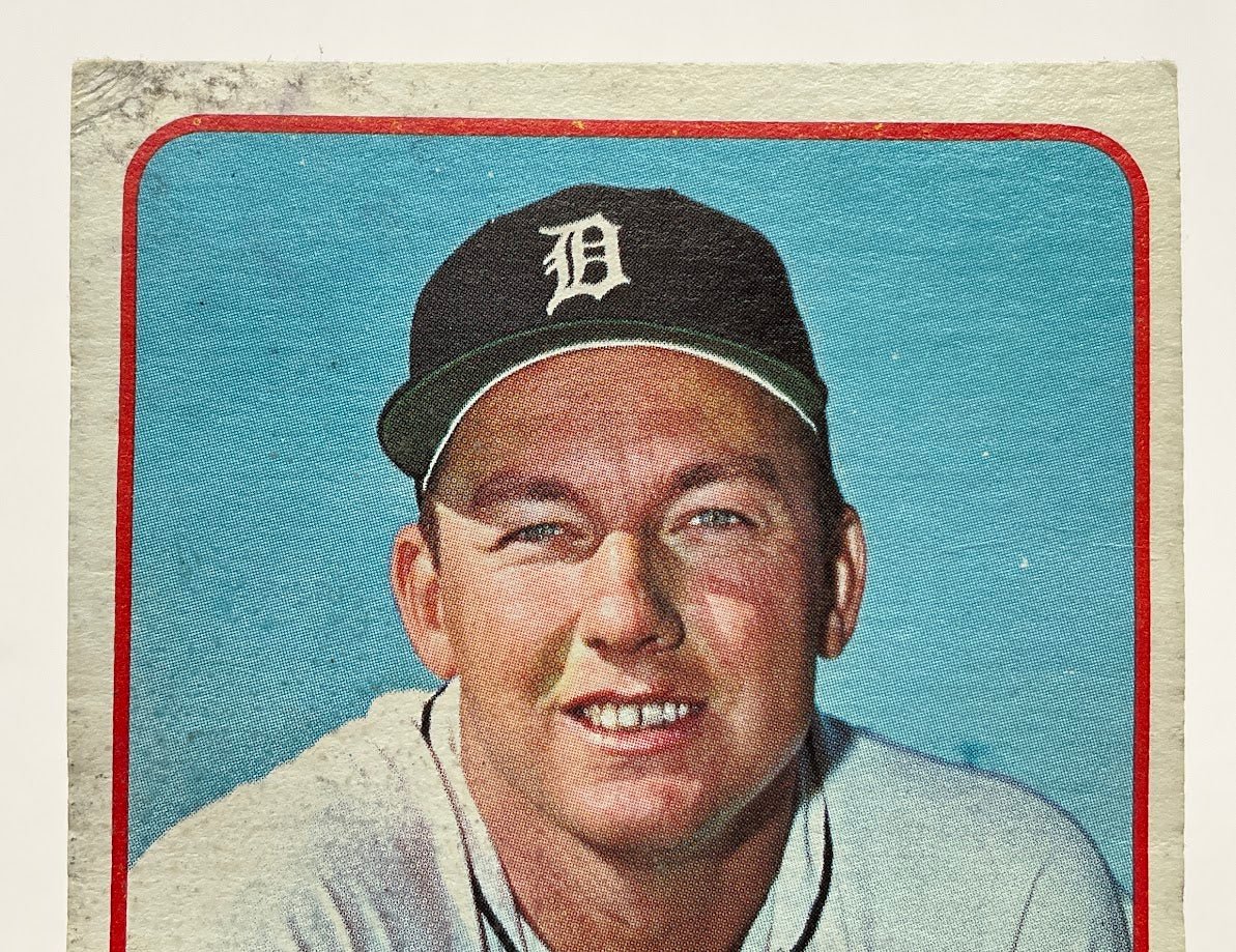 Al Kaline 1965 Topps #130 Detroit Tigers PR Water Damage - Collector Store LLC