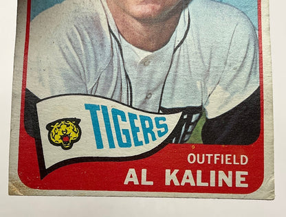 Al Kaline 1965 Topps #130 Detroit Tigers PR Water Damage - Collector Store LLC