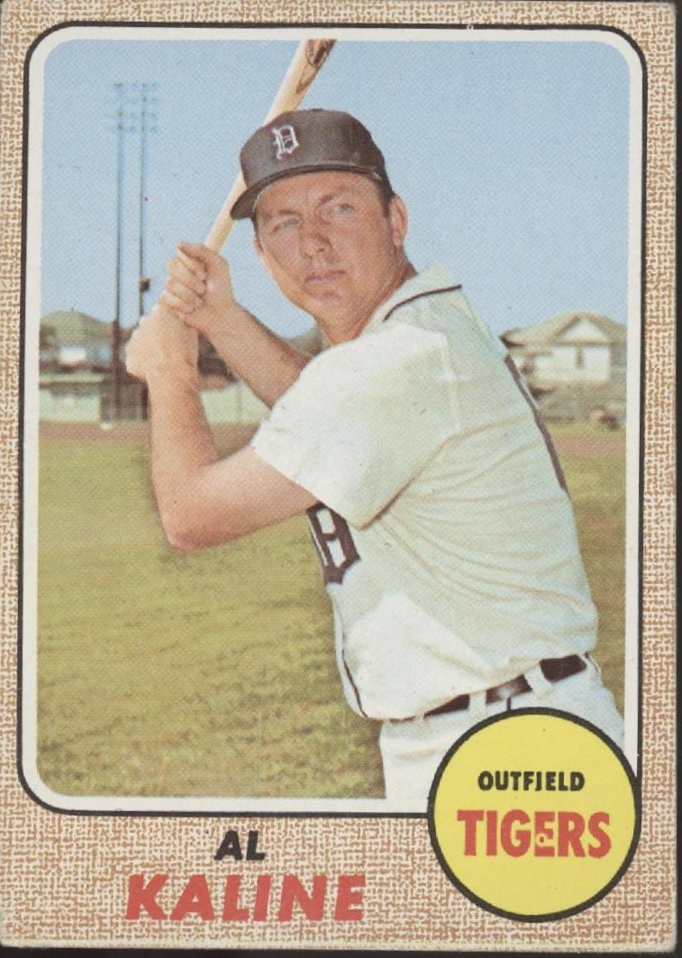 Al Kaline 1968 Topps #240 Detroit Tigers VG - Collector Store LLC