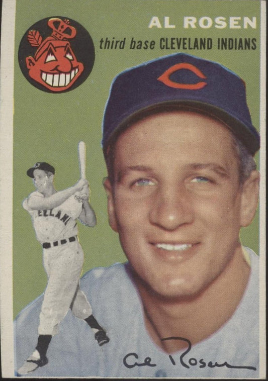 Al Rosen 1954 Topps 15 Cleveland Indians VG - EX - Collector Store LLC