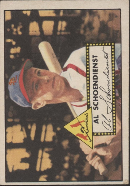 Al Schoendienst 1952 Topps #91 St. Louis Cardinals VG - EX - Collector Store LLC