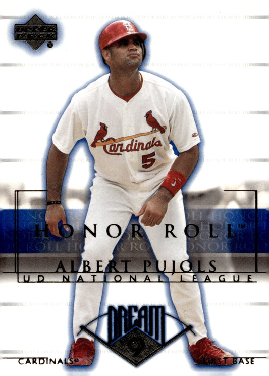 Albert Pujols 2002 Upper Deck Dream 9 Honor Roll #3 - Collector Store LLC