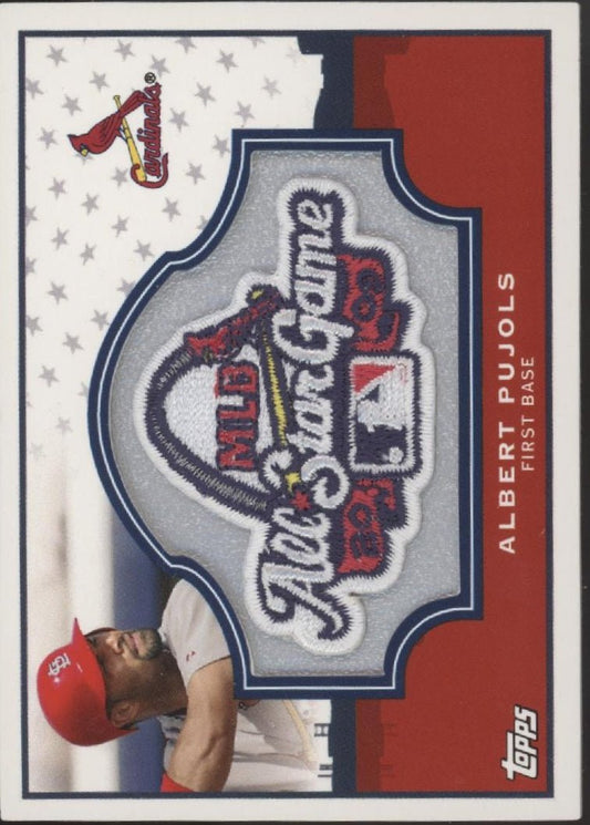 Albert Pujols 2009 Topps All - Star Game Patch 1 of 3 - Collector Store LLC