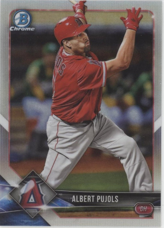 Albert Pujols 2018 Bowman Chrome Refractor 137/499 #29 - Collector Store LLC