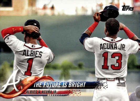 Albies / Acuna Jr. 2018 Topps Update Series The Future Is Bright #US43 - Collector Store LLC