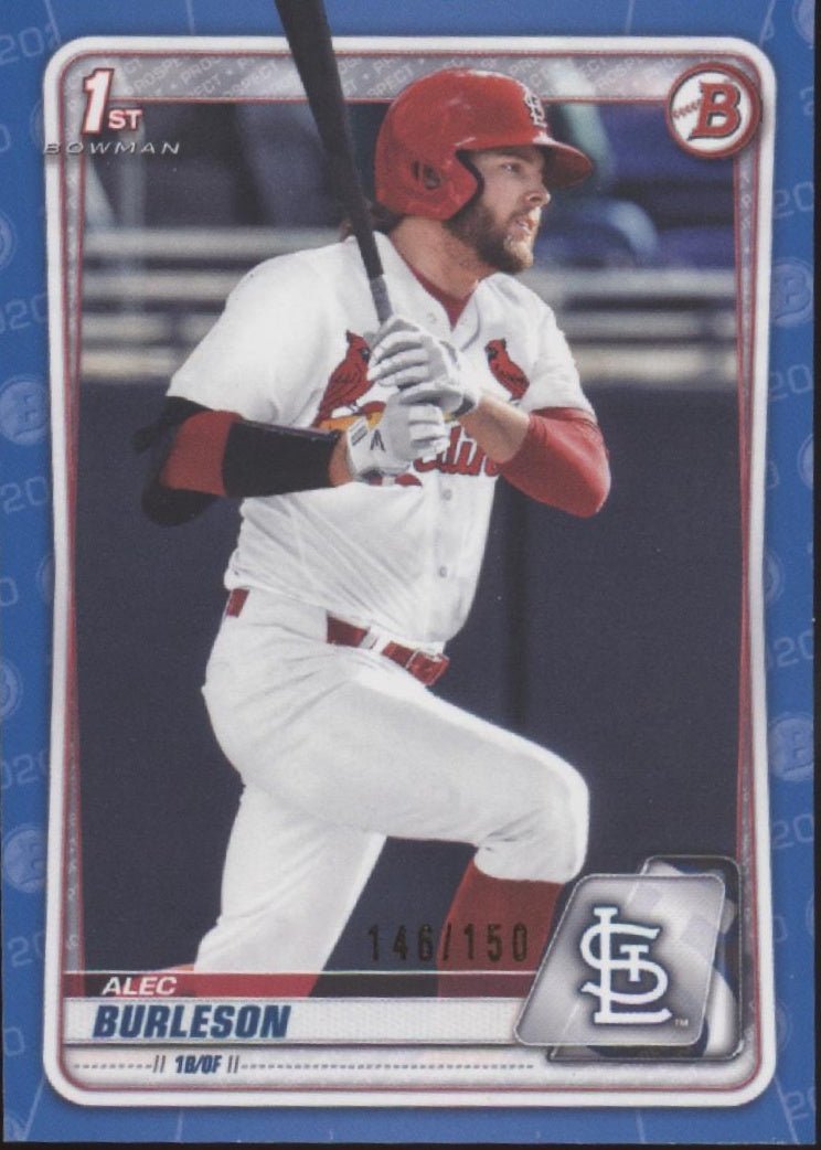 Alec Burleson 2020 Bowman Prospect Blue 146/150 BD - 45 - Collector Store LLC