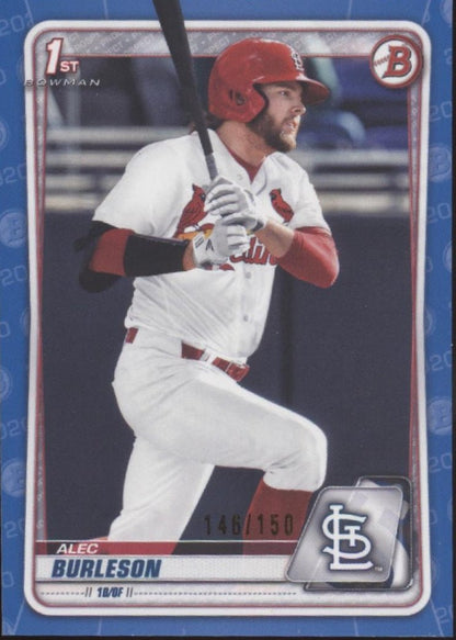 Alec Burleson 2020 Bowman Prospect Blue 146/150 BD - 45 - Collector Store LLC