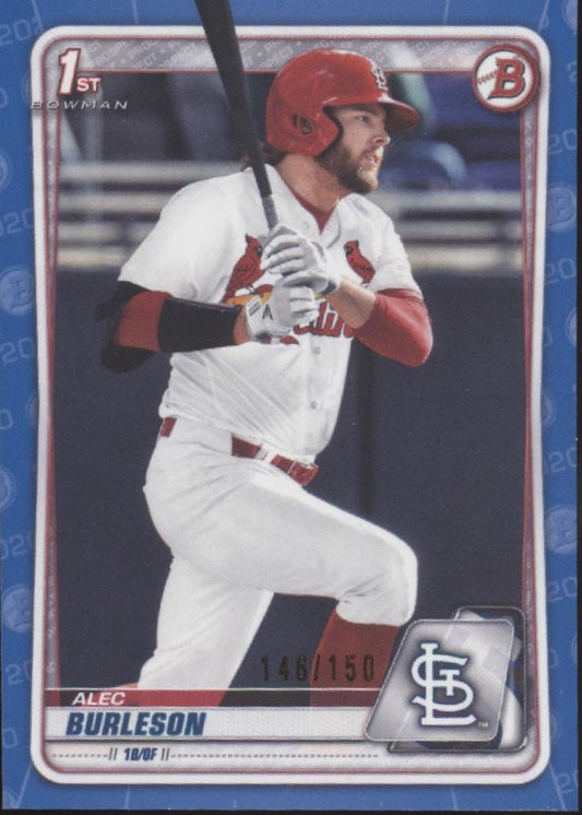 Alec Burleson 2020 Bowman Prospect Blue 146/150 BD - 45 - Collector Store LLC