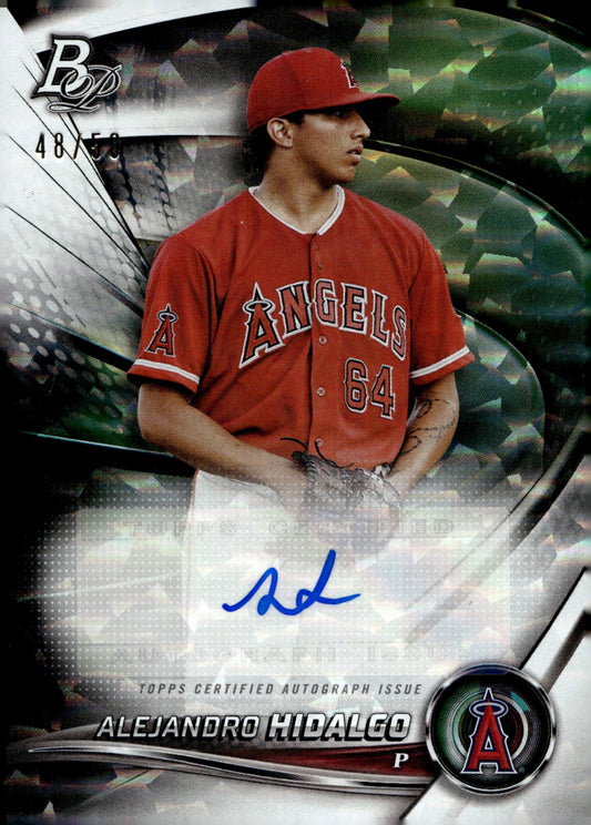Alejandro Hidalgo 2022 Bowman Platinum Auto 48/50 #TOP - 20 - Collector Store LLC