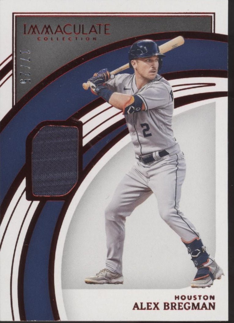 Alex Bregman 2022 Panini Immaculate Collection Red Swatch 17/25 #5 - Collector Store LLC