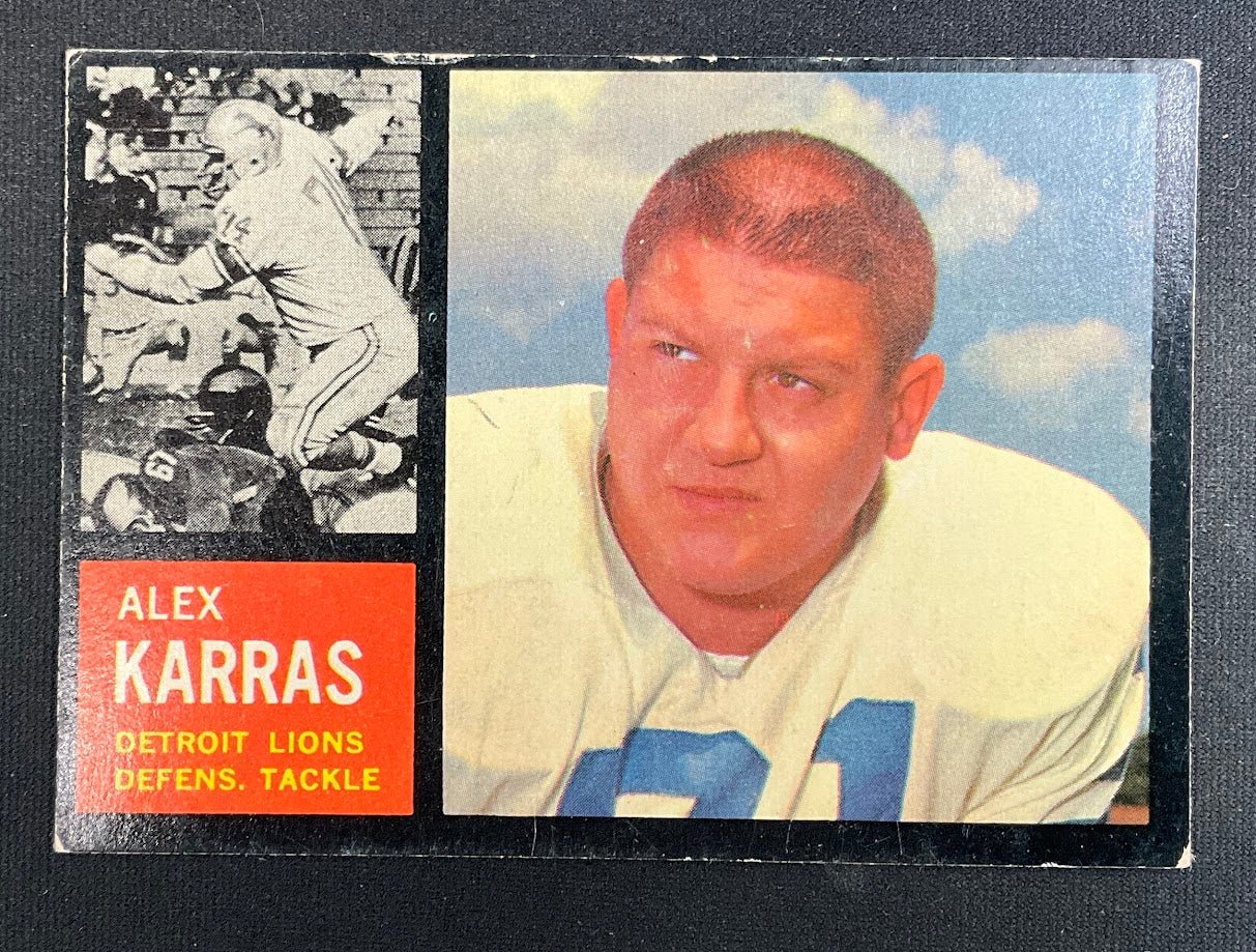 Alex Karras 1962 Topps #52 Detroit Lions VG - Collector Store LLC