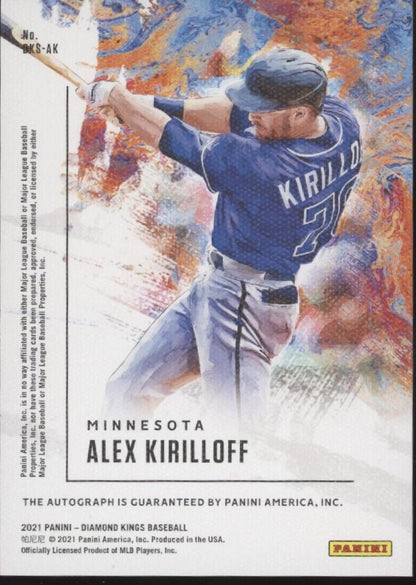 Alex Kirilloff 2021 Panini Diamond Kings Auto DKS - AK - Collector Store LLC