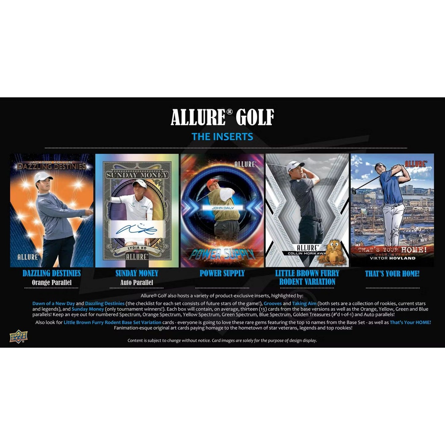 2026 Upper Deck Allure Golf Hobby Box *Contact Us To Order*