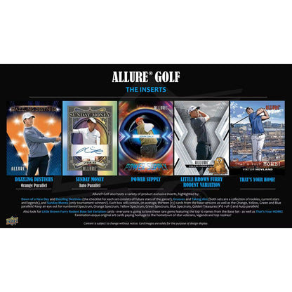 2026 Upper Deck Allure Golf Hobby Box *Contact Us To Order*