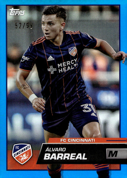 Alvaro Barreal 2023 Topps MLS Blue 52/99 #84 - Collector Store LLC