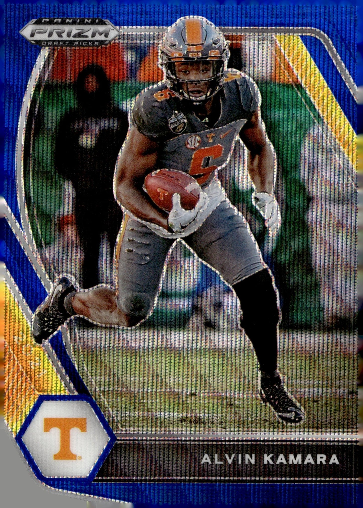 Alvin Kamara 2021 Panini Prizm Draft Picks Blue Wave Prizm 107/249 #39 - Collector Store LLC