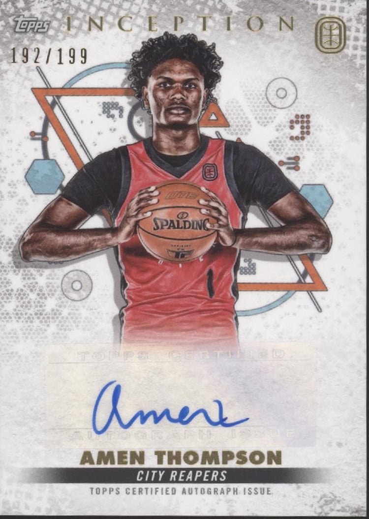 Amen Thompson 2022 - 23 Topps Inception Overtime Elite Auto 192/199 #IA - AMT3 - Collector Store LLC