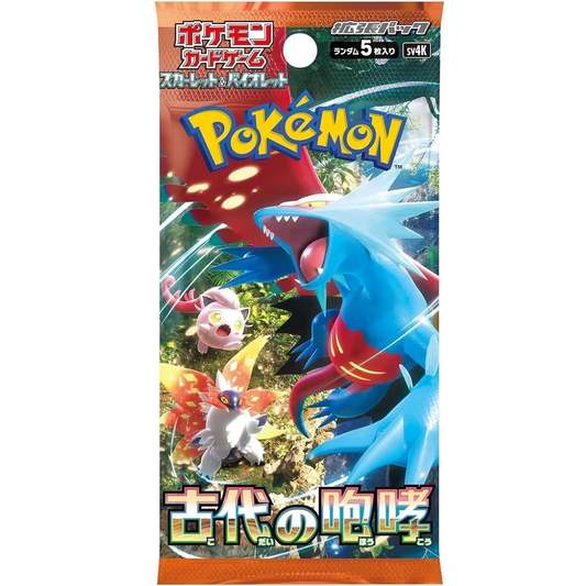 Pokemon: Ancient Roar Japanese Booster Pack (sv4K)